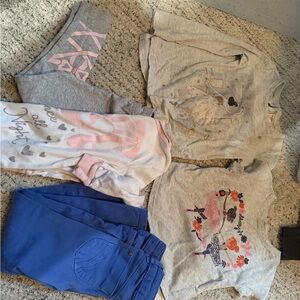 Toddler g Girls' Graphic Top pants and pajamas bundle ballerina theme 3t